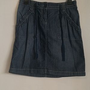 New York & Company Blue Jean Skirt